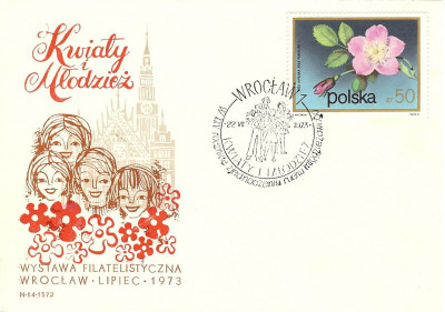 1973 [KO73 126] WF Wrocław - Kwiaty i młodzież